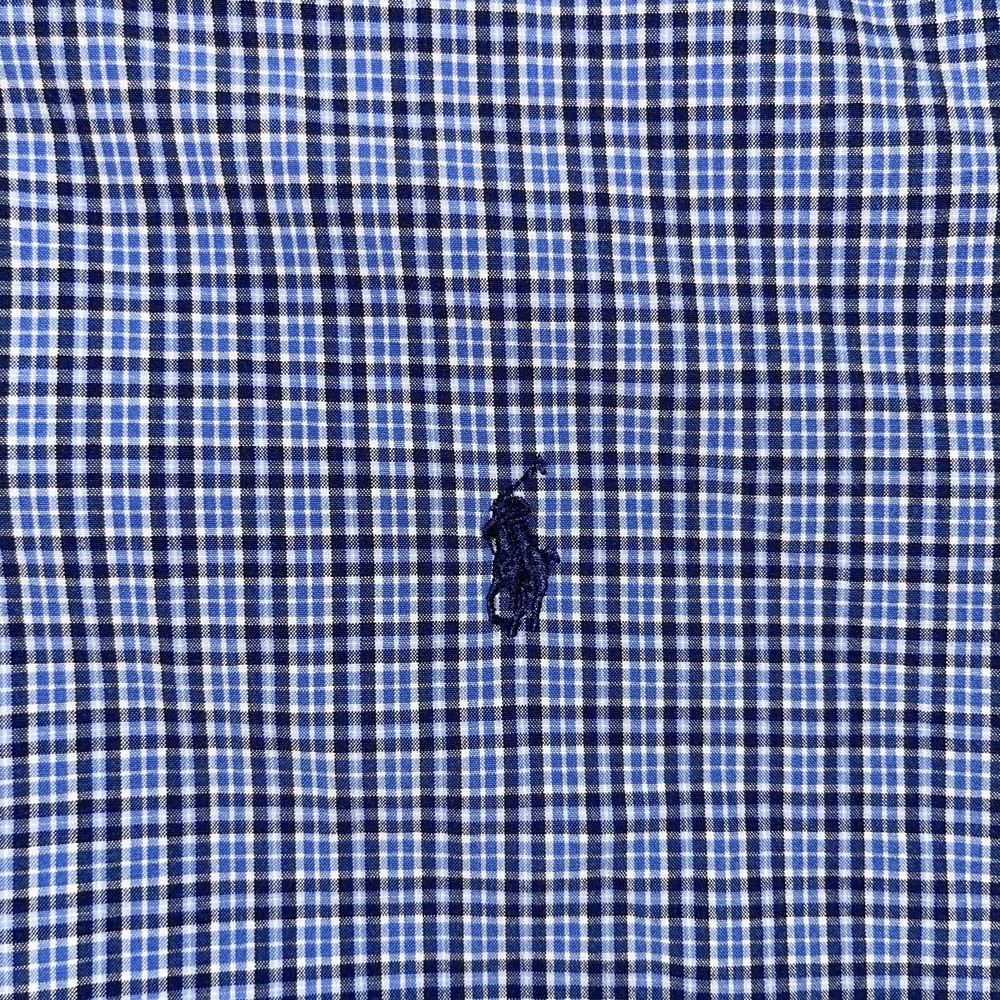 Ralph Lauren Button Down Shirt Mens Size XL Blue Plaid Classic Fit Long Sleeve - Picture 5 of 8